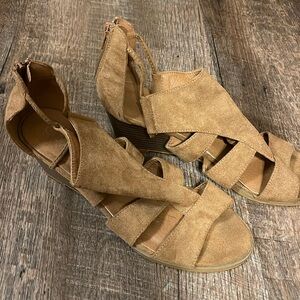 Nude wedge heel, 8